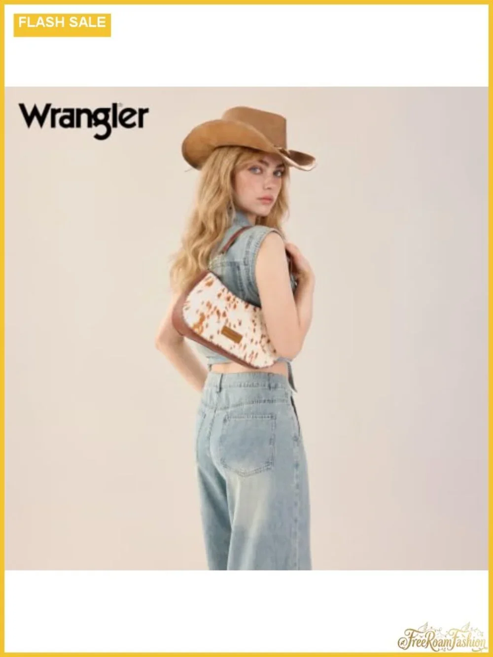 Wrangler Western Hobo Handbag Faux Leather Crossbody Purse